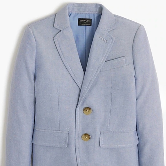 Light Gray Suit Set with Gold Buttons